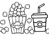 200x150 Popcorn Coloring Pages Best Of Christmas Kids Coloring Pages Bowl