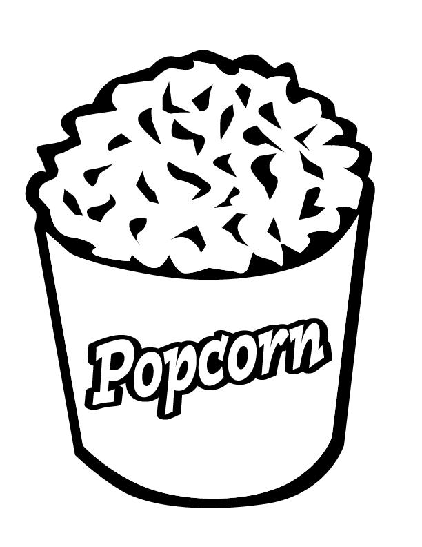612x792 Popcorn Coloring Pages