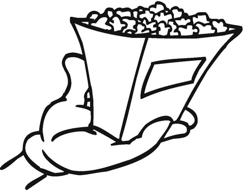 480x375 Popcorn Coloring Page Free Printable Coloring Pages