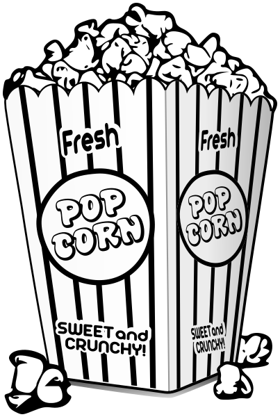 403x600 Theater Popcorn Lineart