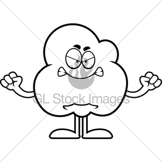 325x325 Sad Cartoon Popcorn Gl Stock Images