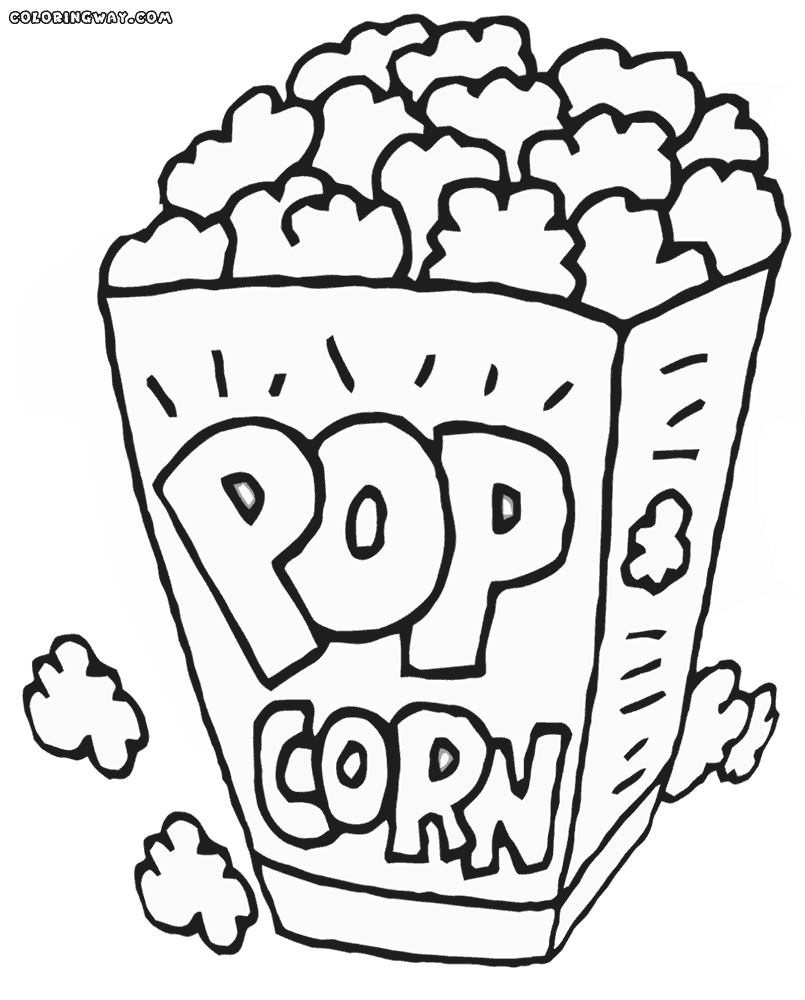 805x1000 Trend Popcorn Coloring Sheet Cool Gallery Ideas