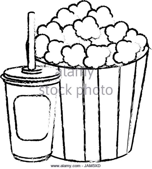 487x540 Popcorn Black And White Stock Photos Amp Images