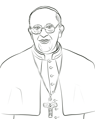 384x480 Pope Francis Coloring Page Free Printable Coloring Pages