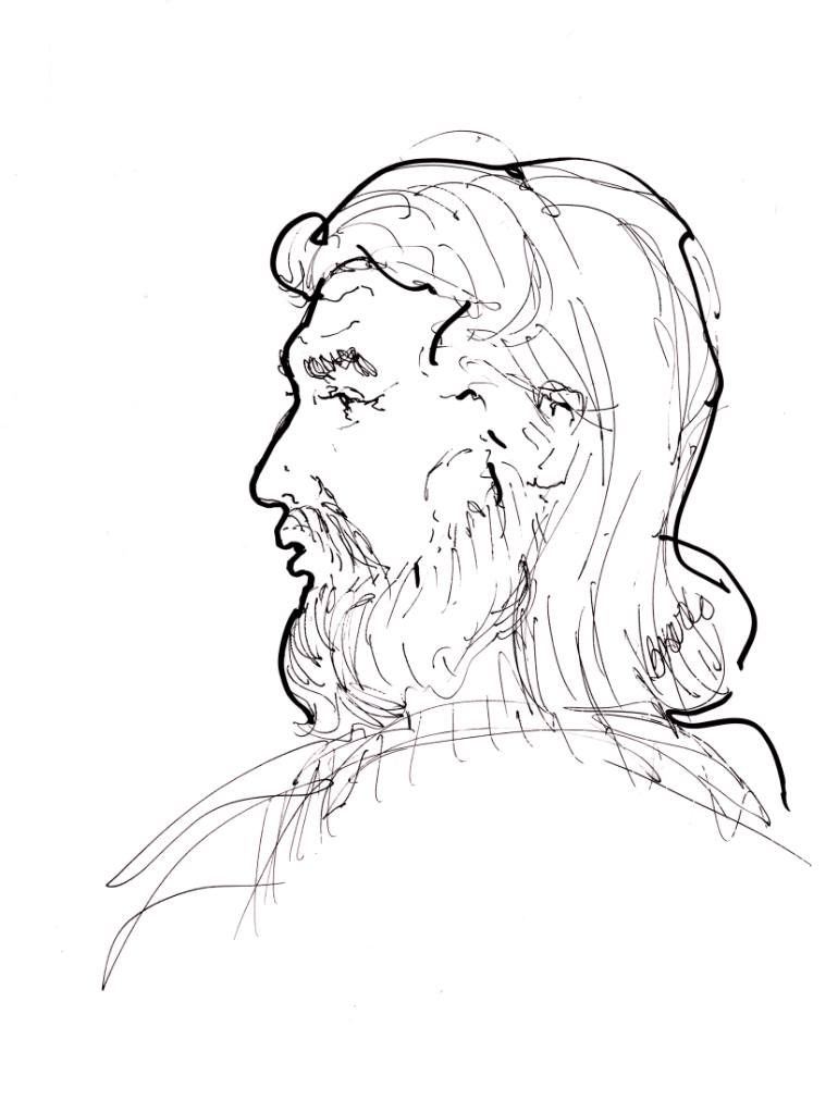 770x1023 Saatchi Art St. Peter The 1st Pope Drawing By Professor Emeritus