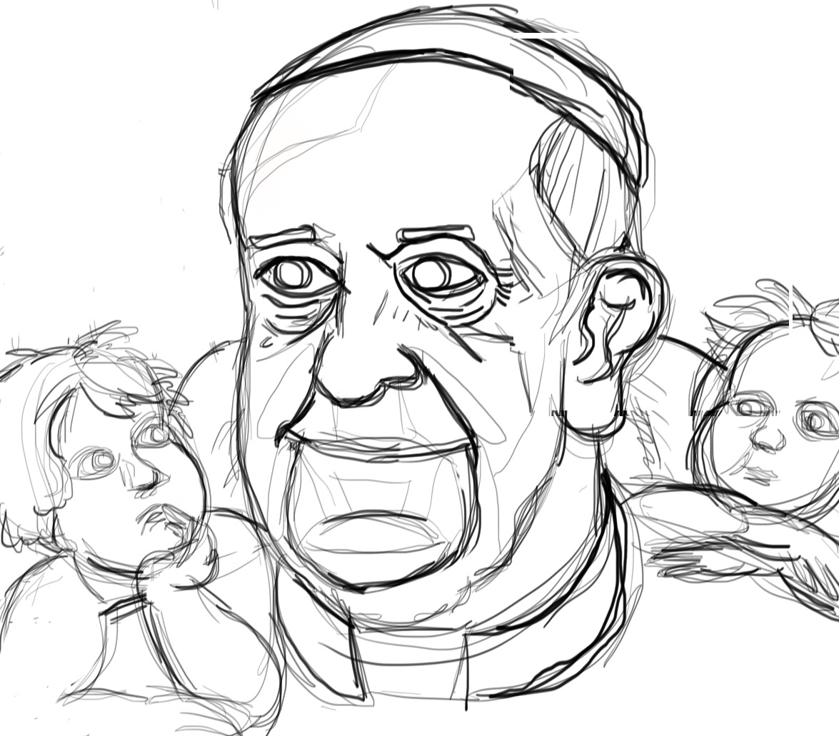 1175x1031 The Art Cafe Pope Francis
