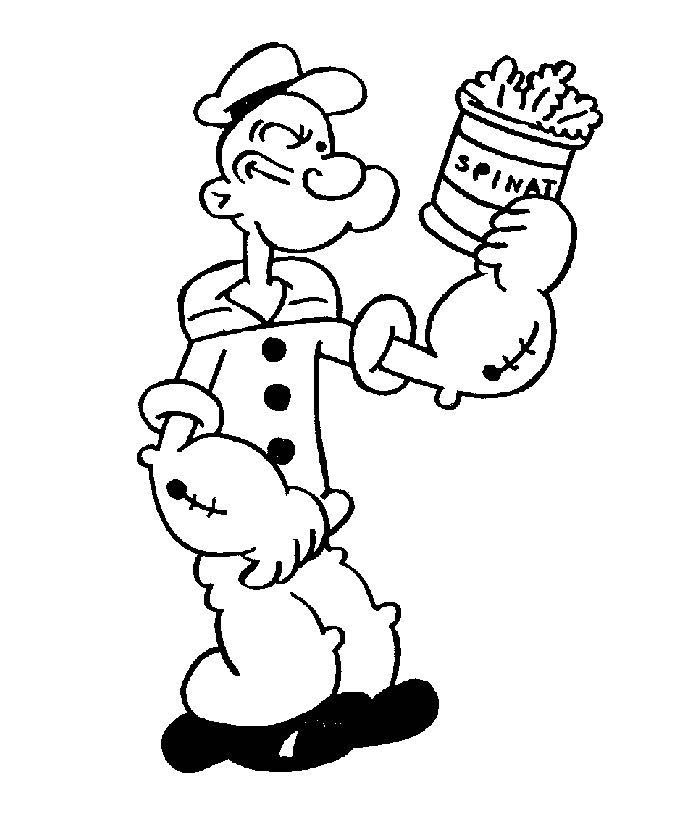 700x840 Halloween Coloring Pages Printable Popeye Cartoon Kids Coloring Pages