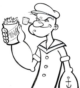272x300 Popeye The Sailor Man Coloring Pages General Colorng Sheets Page