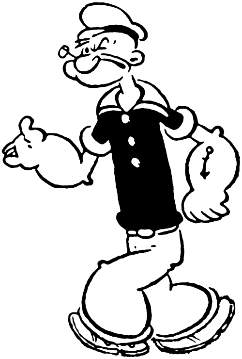 500x740 Animated Popeye Clipart