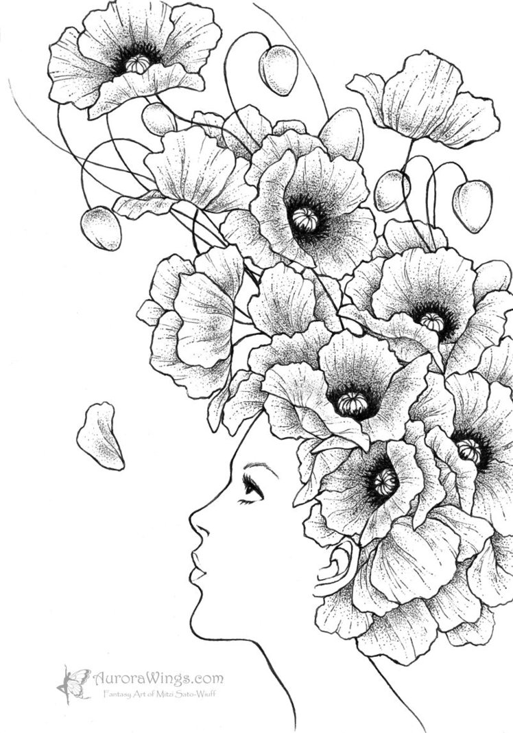 748x1068 Poppies By Aruarian Dancer