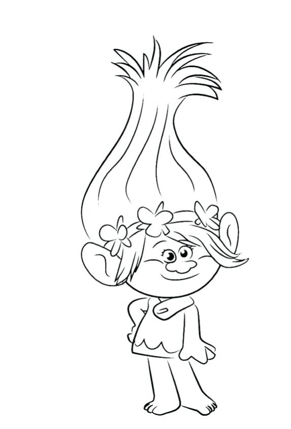 573x844 Poppy Coloring Sheet 46 Also Trolls Coloring Pages How To Draw