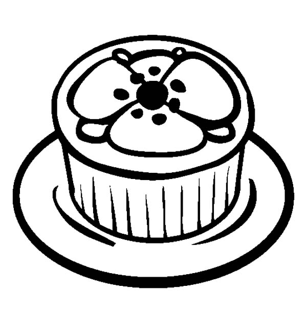 600x612 Poppy Theme Cupcakes Coloring Pages