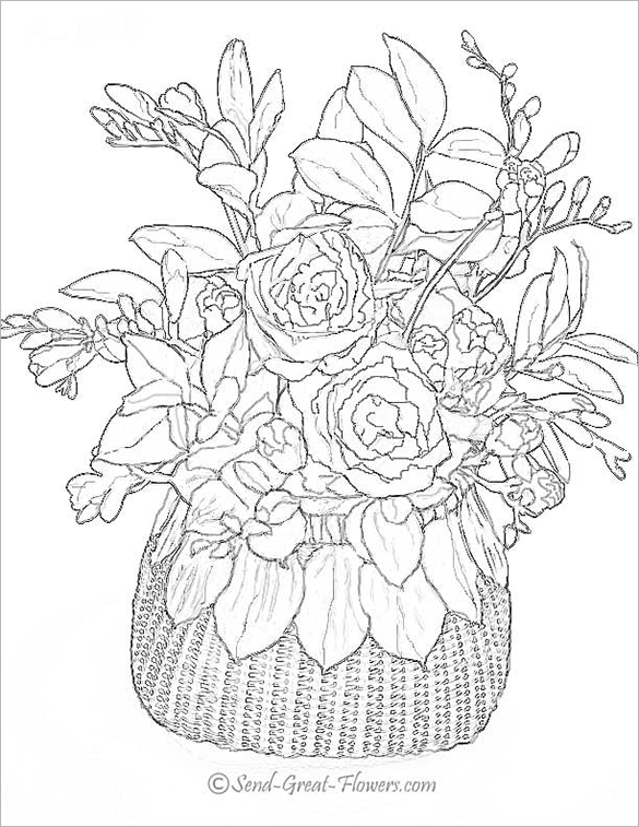 585x757 Poppy Coloring Pages