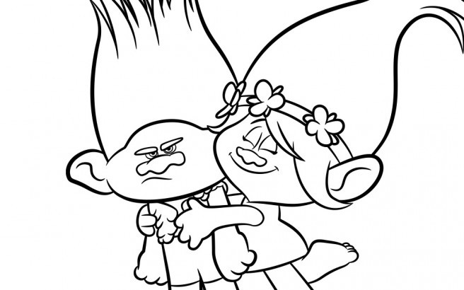 656x410 Poppy From Trolls Coloring Page Coloring Pages