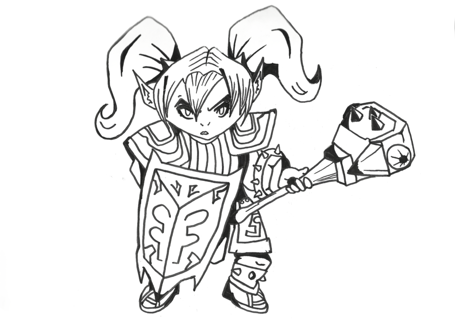 900x655 Poppy Line Art By Wasdgamer