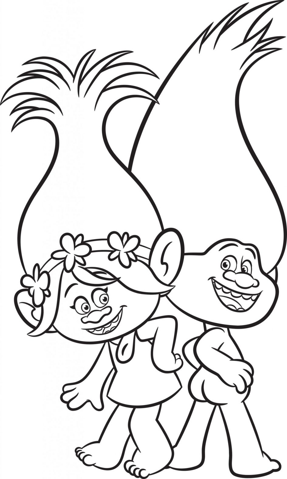 Poppy Troll Pages Coloring Pages