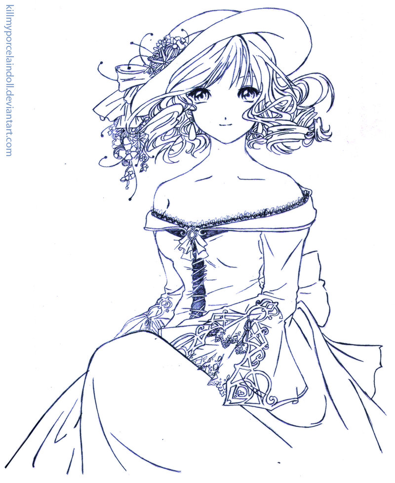 800x979 Dress, Flowers And Curls By Killmyporcelaindoll