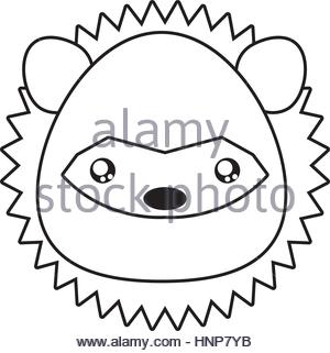 300x321 Cute Porcupine Drawing Animal Stock Vector Art Amp Illustration
