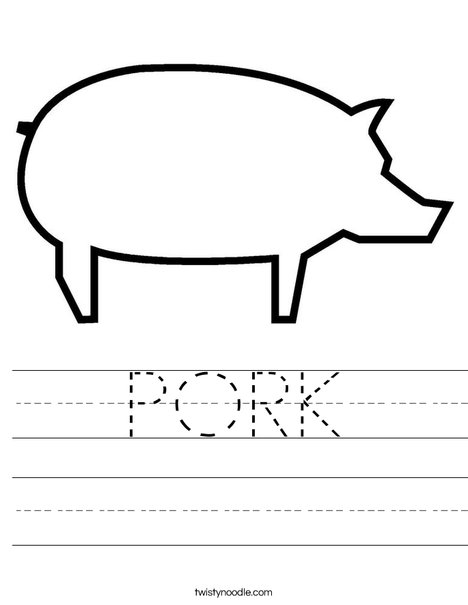 468x605 Pork Worksheet