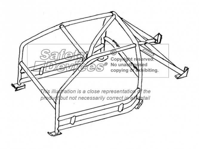 667x500 Porsche 911 993 Non Sunroof Se Usa Spec Weld In Roll Cage Safety