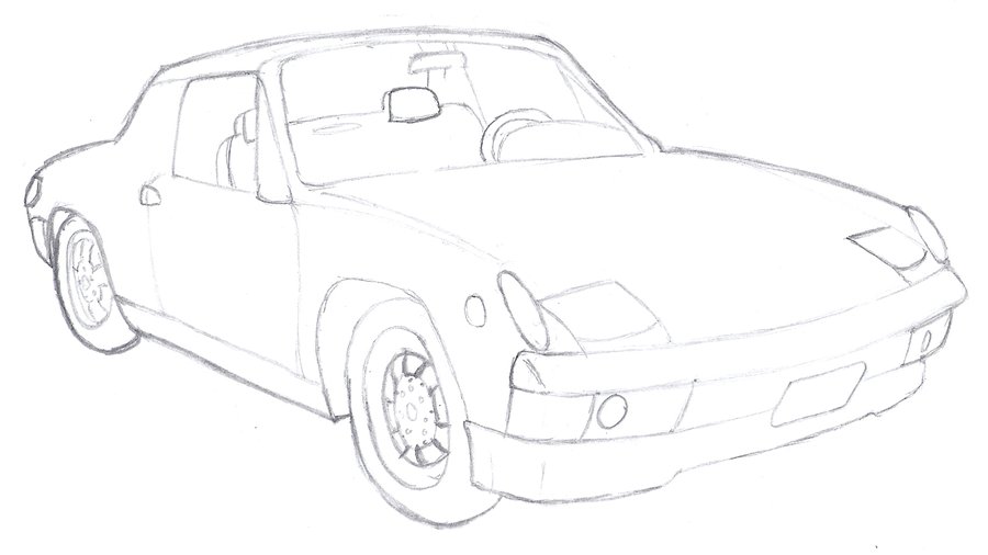 900x506 Porsche 914 Outline By Rowan1993