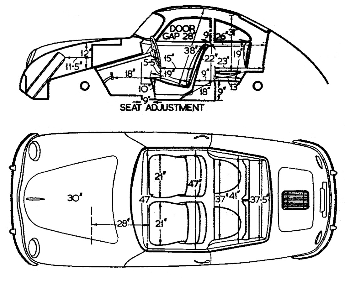 Porsche Line Drawing