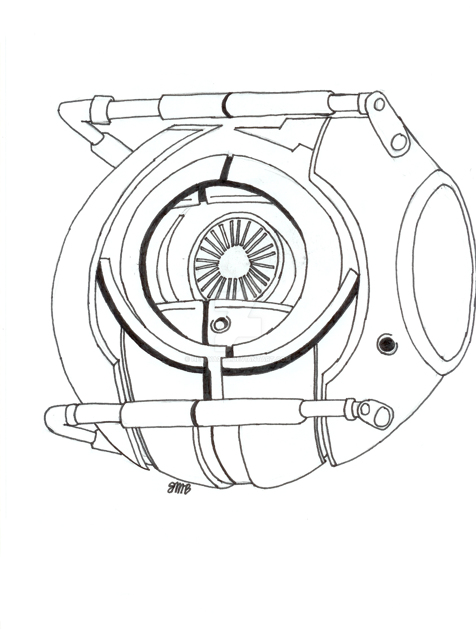 1600x2114 Space Core Portal 2 By Hellya2011