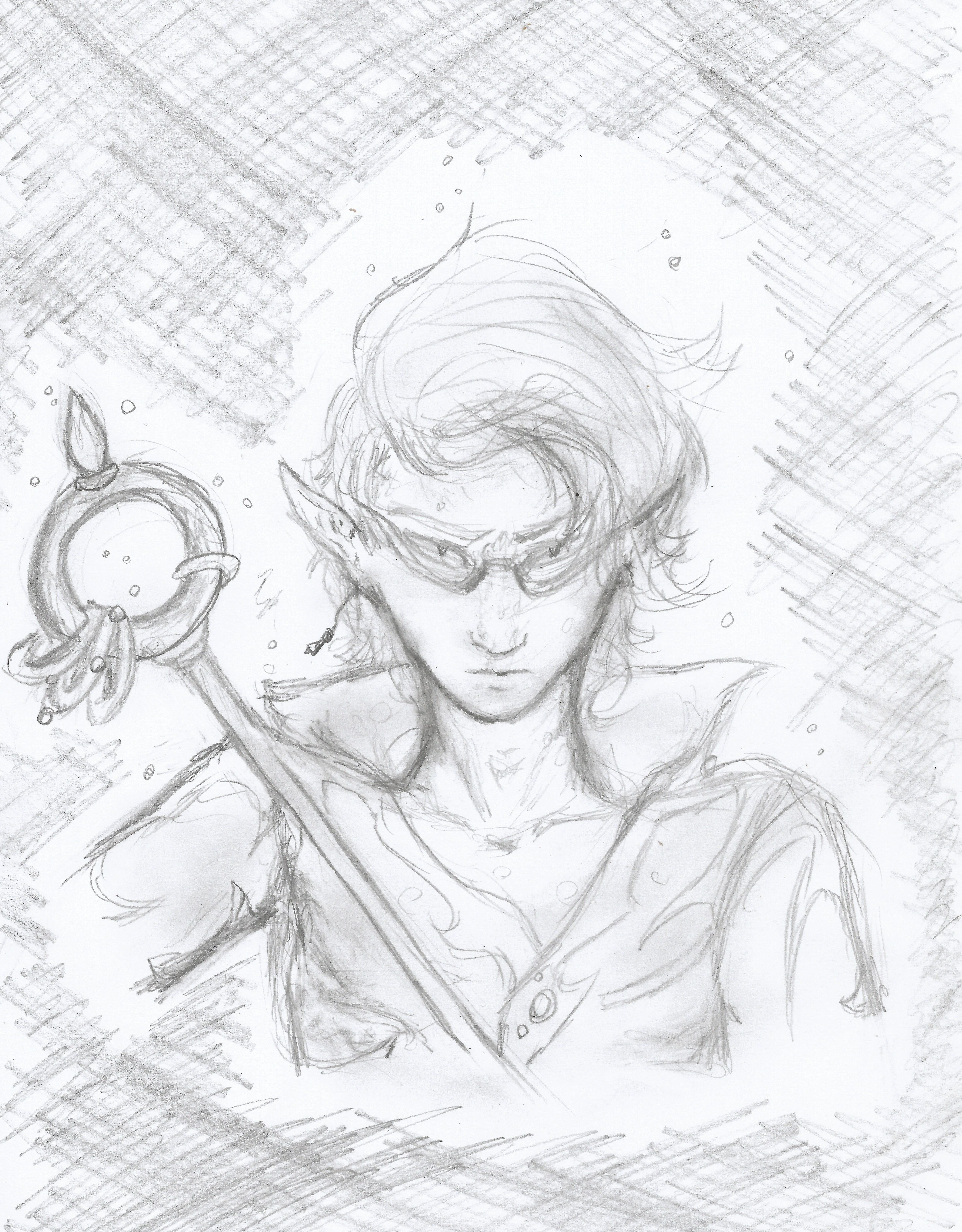 4761x6097 Rough Sketch Of Minshka. Personal Art Portfolio