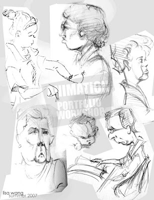 309x400 Animation Portfolio Workshop Character Design Lisa's Cafe Drawings