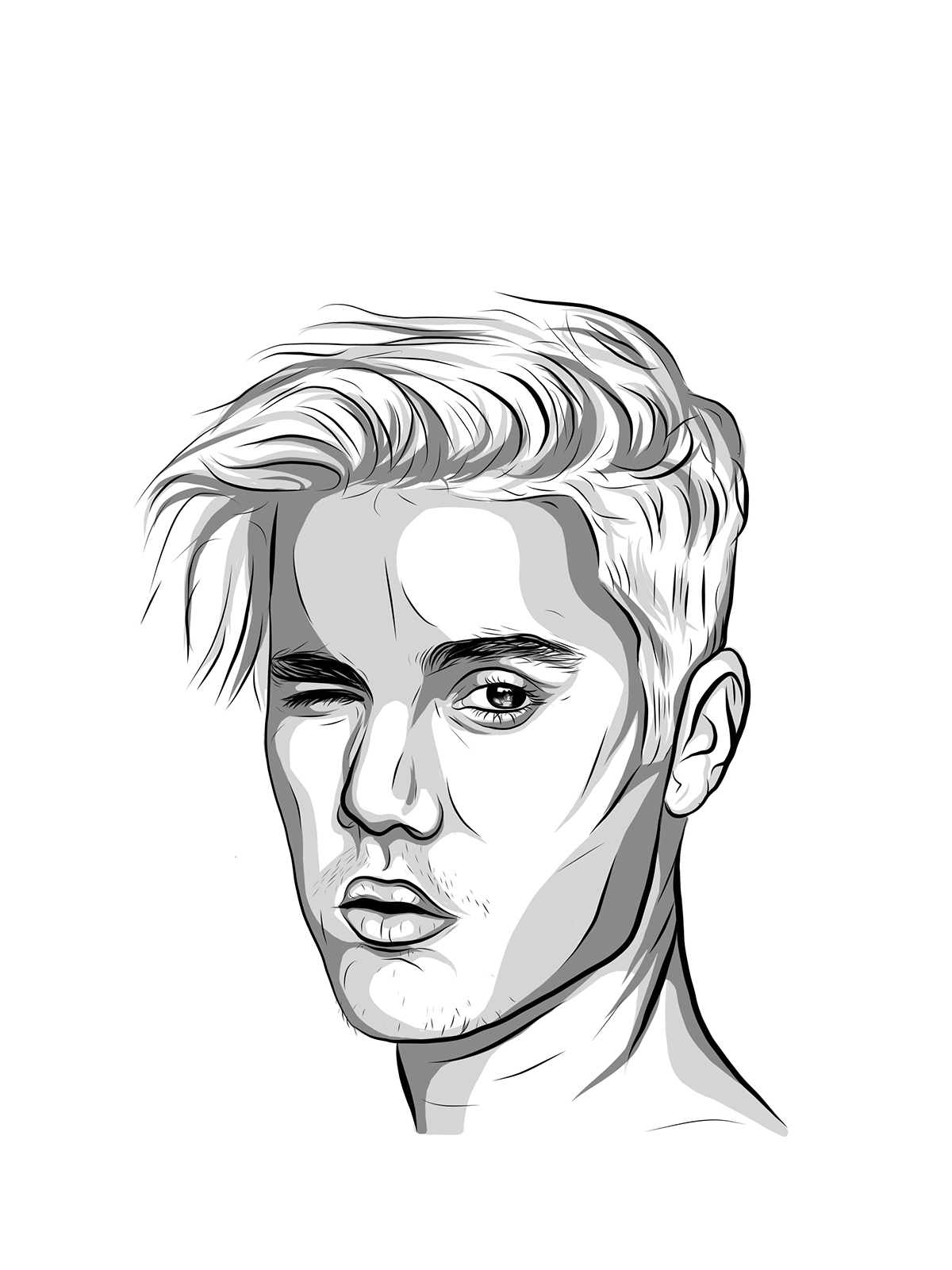 1200x1601 Justin Bieber Cartoon Images
