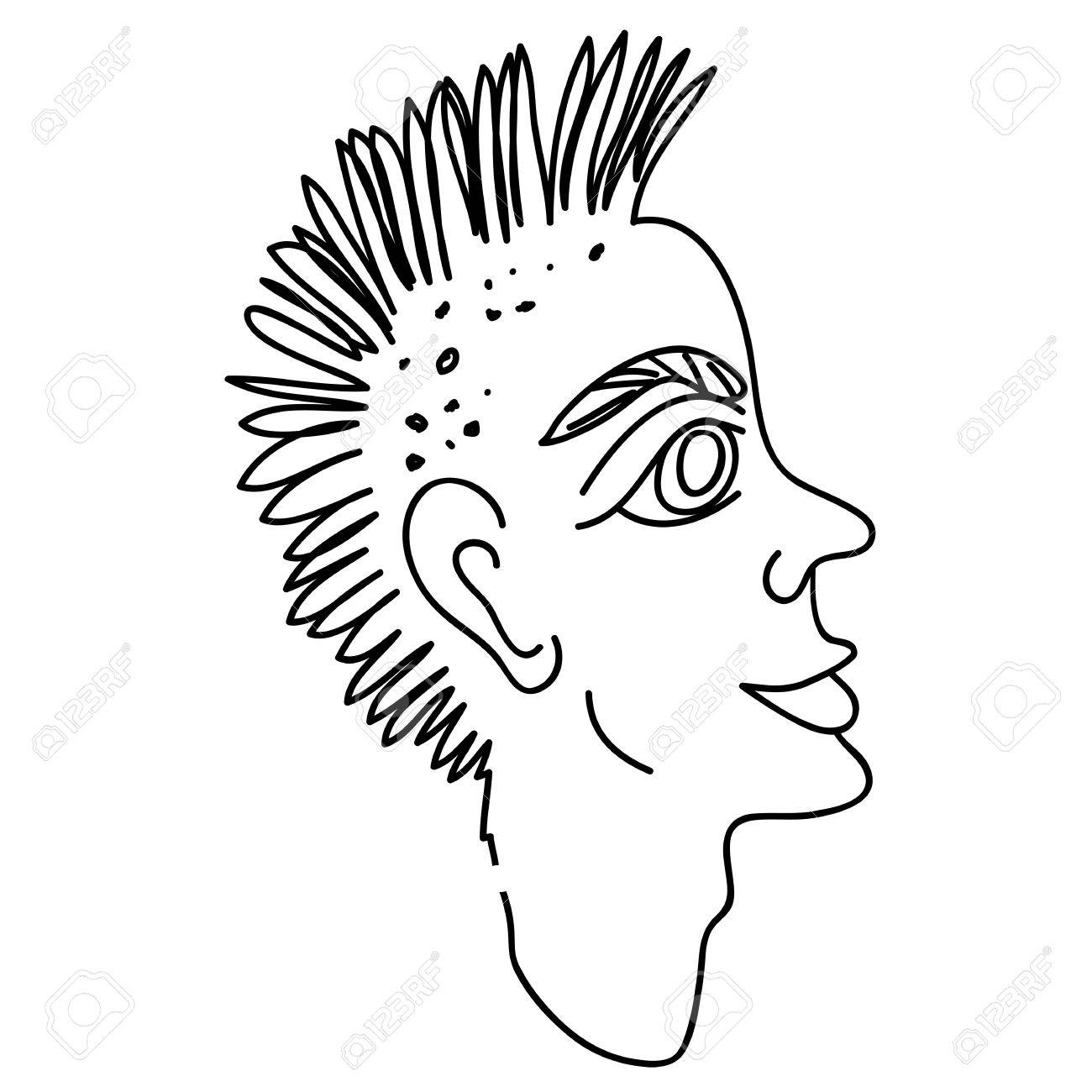 1300x1300 Stylized Hand Draw Portrait Cartoon Royalty Free Cliparts, Vectors