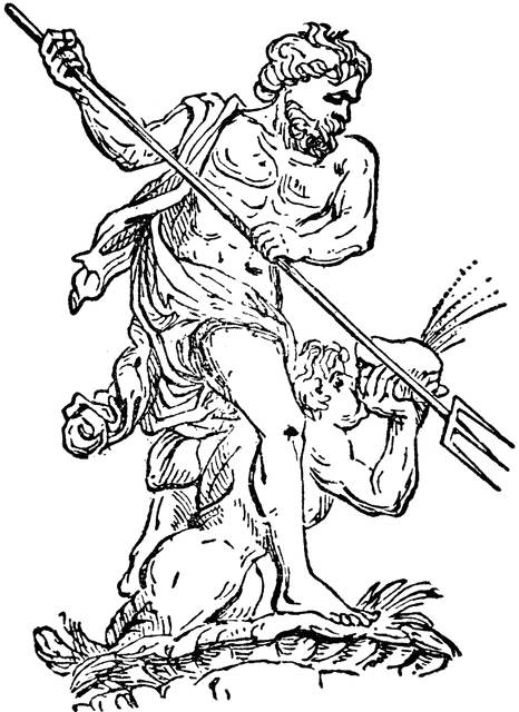 466x640 Poseidon Clipart Etc