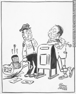 313x385 M965.199.6594 Play Post Office, Anyone Drawing, Cartoon