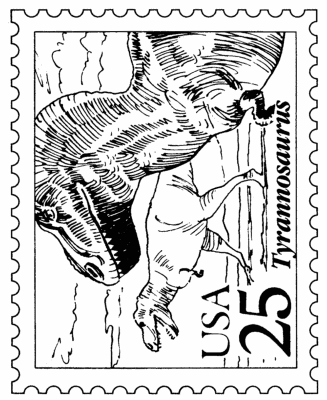 670x820 Bluebonkers Dinosaurs Postage Stamp
