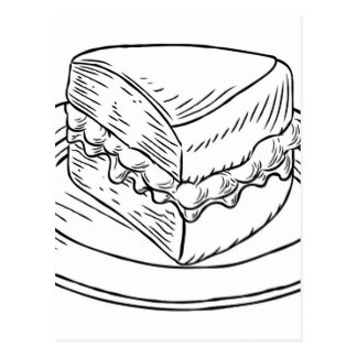 324x324 Drawing Of Cake Postcards Zazzle
