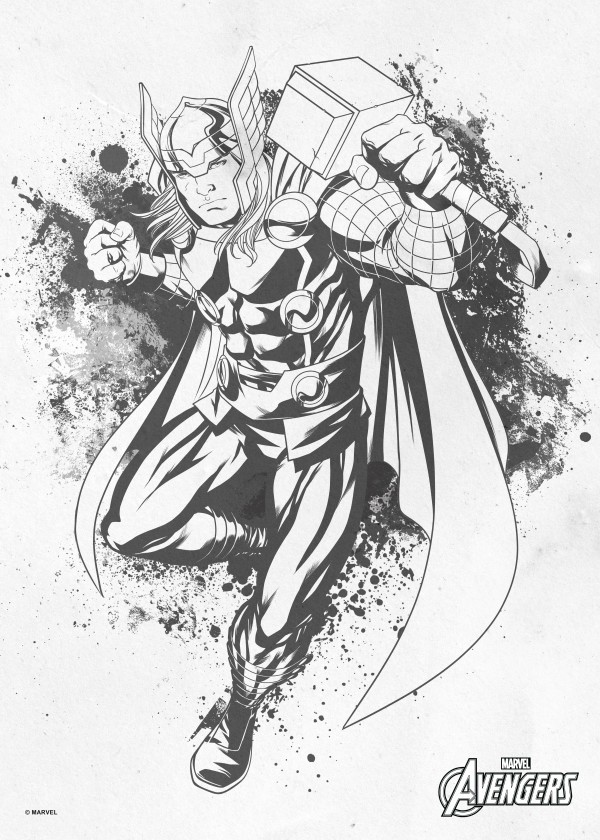 600x840 Marvel Thor Metal Poster