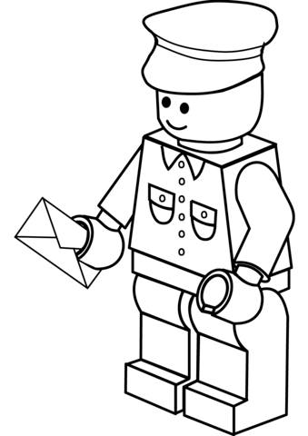 339x480 Lego Postman Coloring Page Free Printable Coloring Pages