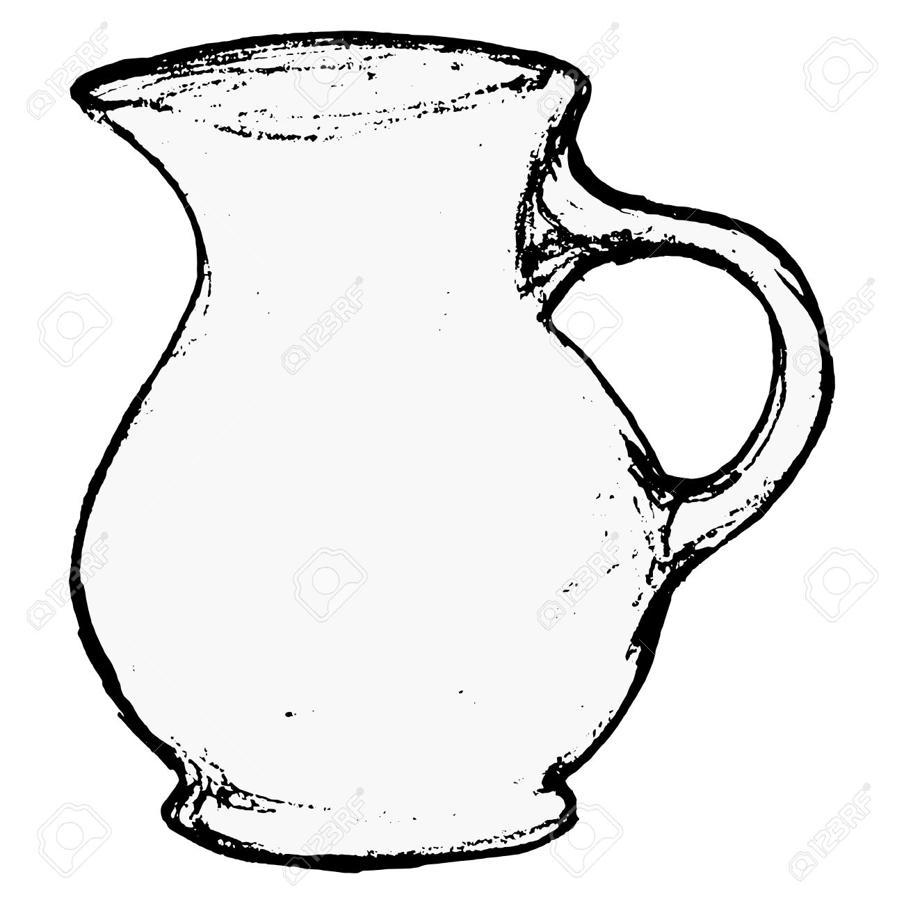 1300x1300 Hand Drawn, Vector, Sketch Illustration Of Pot Royalty Free