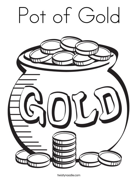 468x605 Pot Of Gold Coloring Page