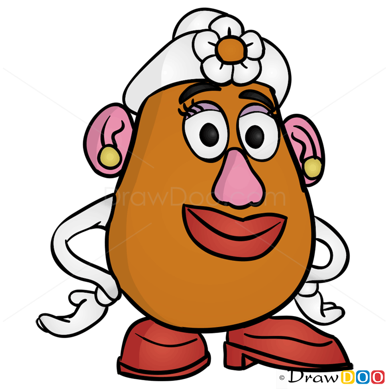 800x800 How To Draw Mrs. Potato Head, Toy Story