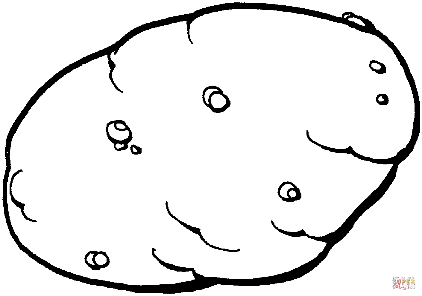1410x992 Potato 1 Coloring Page Free Printable Coloring Pages