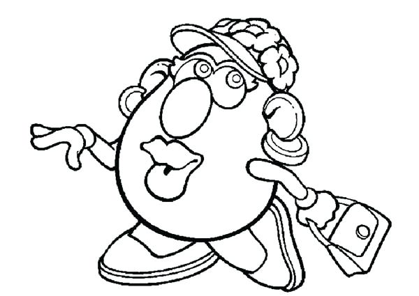 600x425 Mr Potato Head Coloring Sheet Potato Head Wife Want To Go Shopping