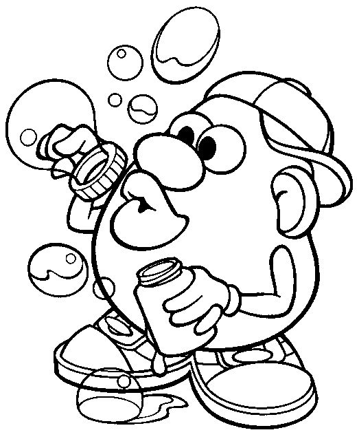 523x638 Mr. Potato Head Coloring Page School Coloring