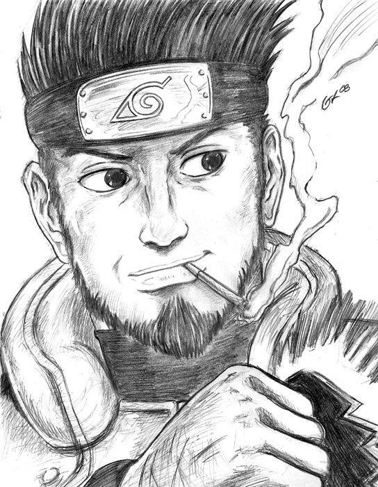 544x700 A Sucky Asuma Drawing By Firu Kun