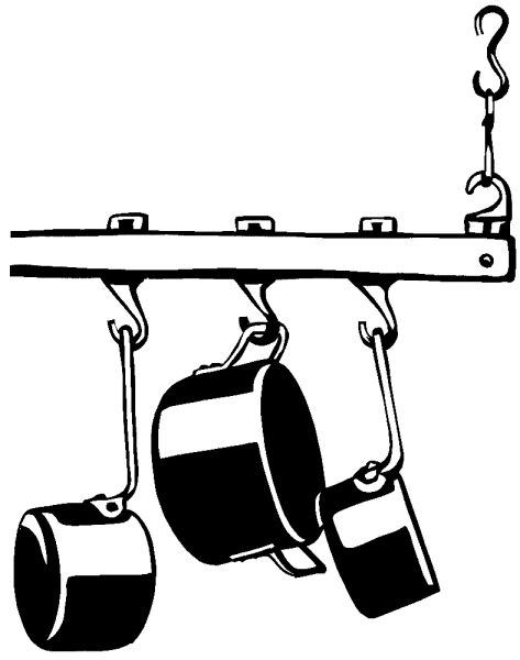 473x600 Pots And Pans Illustration In Black And White