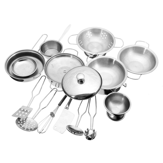 640x640 Stainless Steel Kitchen Cooking Utensils Pots Pans Food Gift