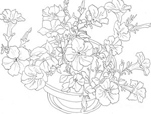 300x227 Flower Pot Drawings