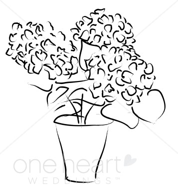 357x388 Potted Flowers Clipart Flower Bouquet Clipart