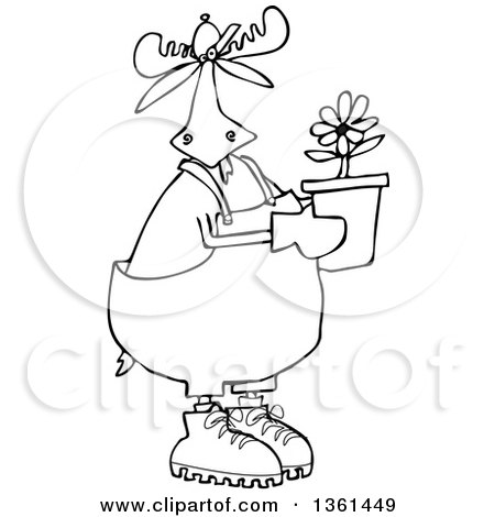 450x470 Royalty Free (Rf) Potted Plant Clipart, Illustrations, Vector