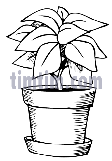 440x631 Free Drawing Of A Potted Plant From The Category Building Home